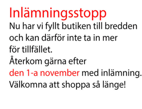 Inlämningsstop